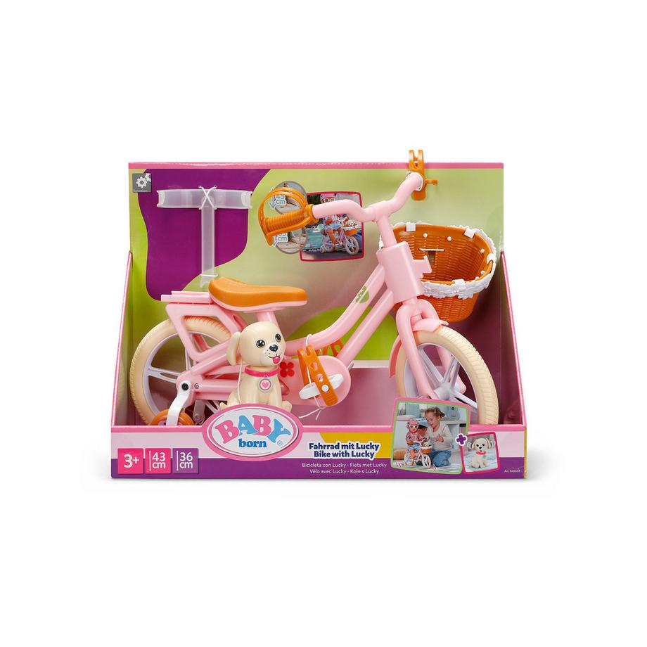 Zapf creation  Vélo avec chiot Lucky 