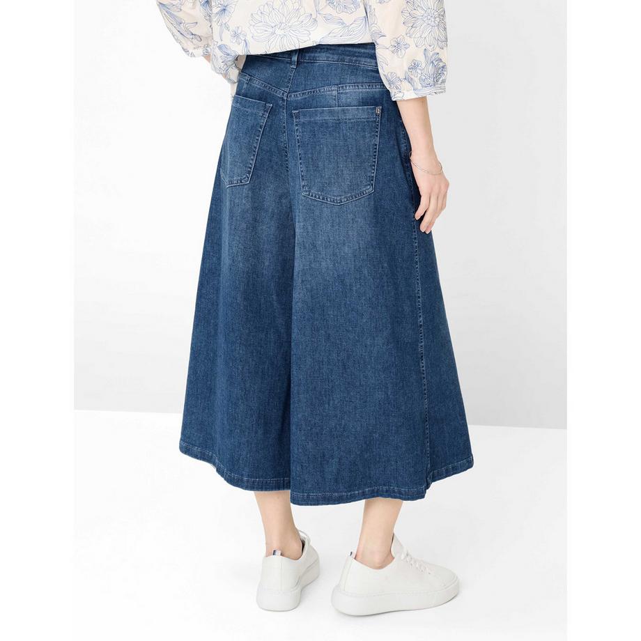 BRAX Melli S Relaxed Fit Ausgestellte Wadenlange Hose  