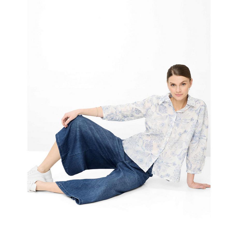 BRAX Melli S Relaxed Fit Ausgestellte Wadenlange Hose  