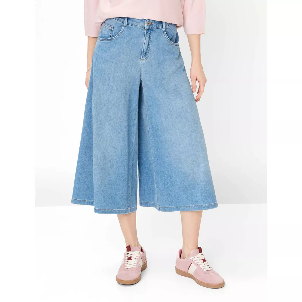 Röhrenjeans BRAX "Style MELLI S", Damen, Gr. 36, Normalgrößen, hellblau, Denim/Jeans, 91% Baumwolle, 7% Elastomultiester, 2% Elasthan, Jeans