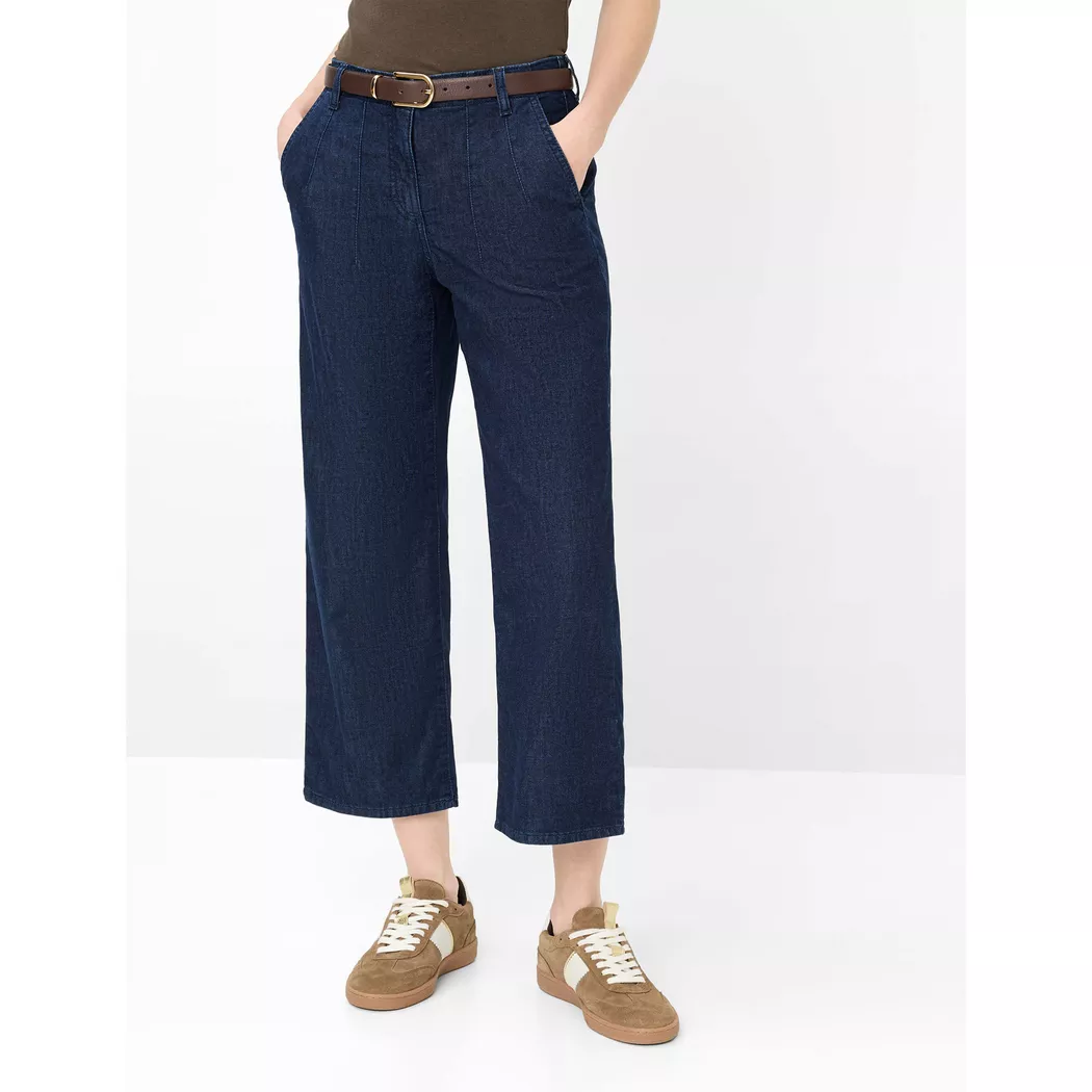 5-Pocket-Jeans BRAX "Style MAINE S", Damen, Gr. 36, Normalgrößen, dunkelblau, Denim/Jeans, 75% Baumwolle, 17% Polyester, 5% Elastomultiester, 3% Elasthan, Jeans 5-Pocket-Jeans