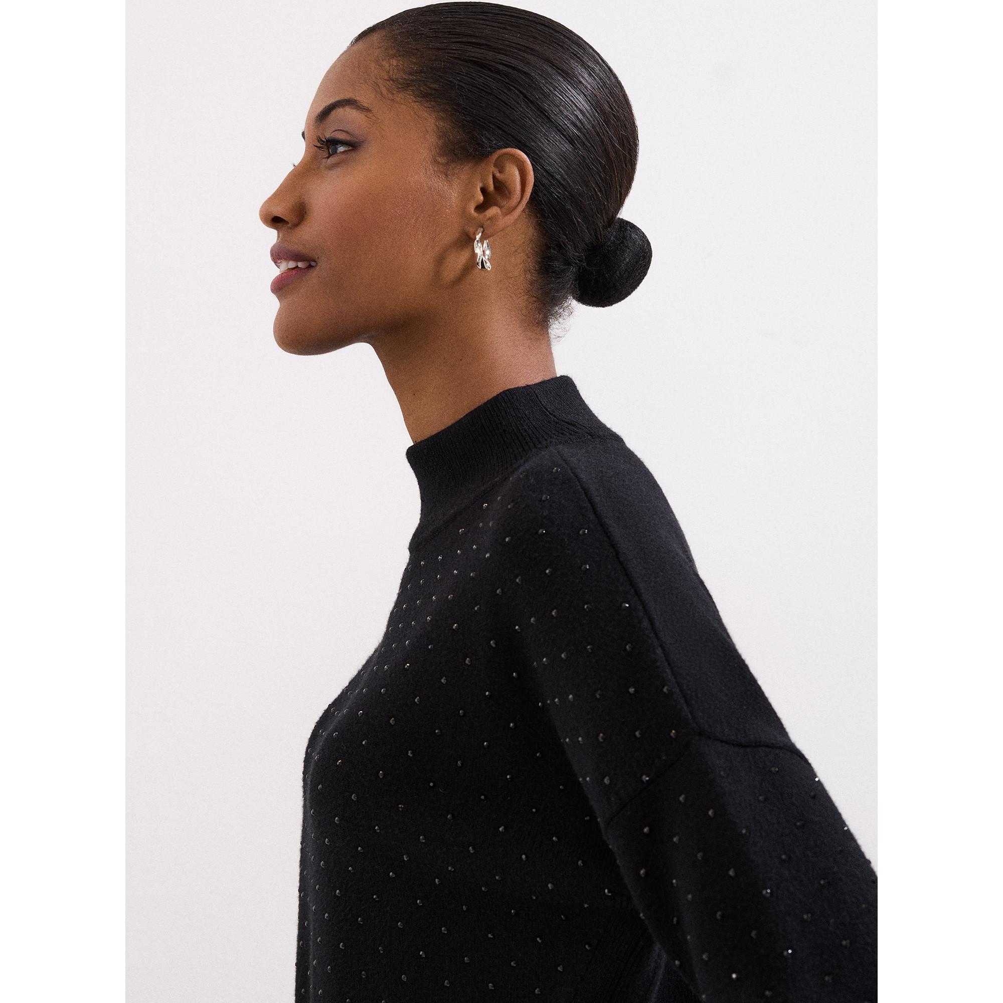 Phase Eight Pullover mit Strasssteinen  