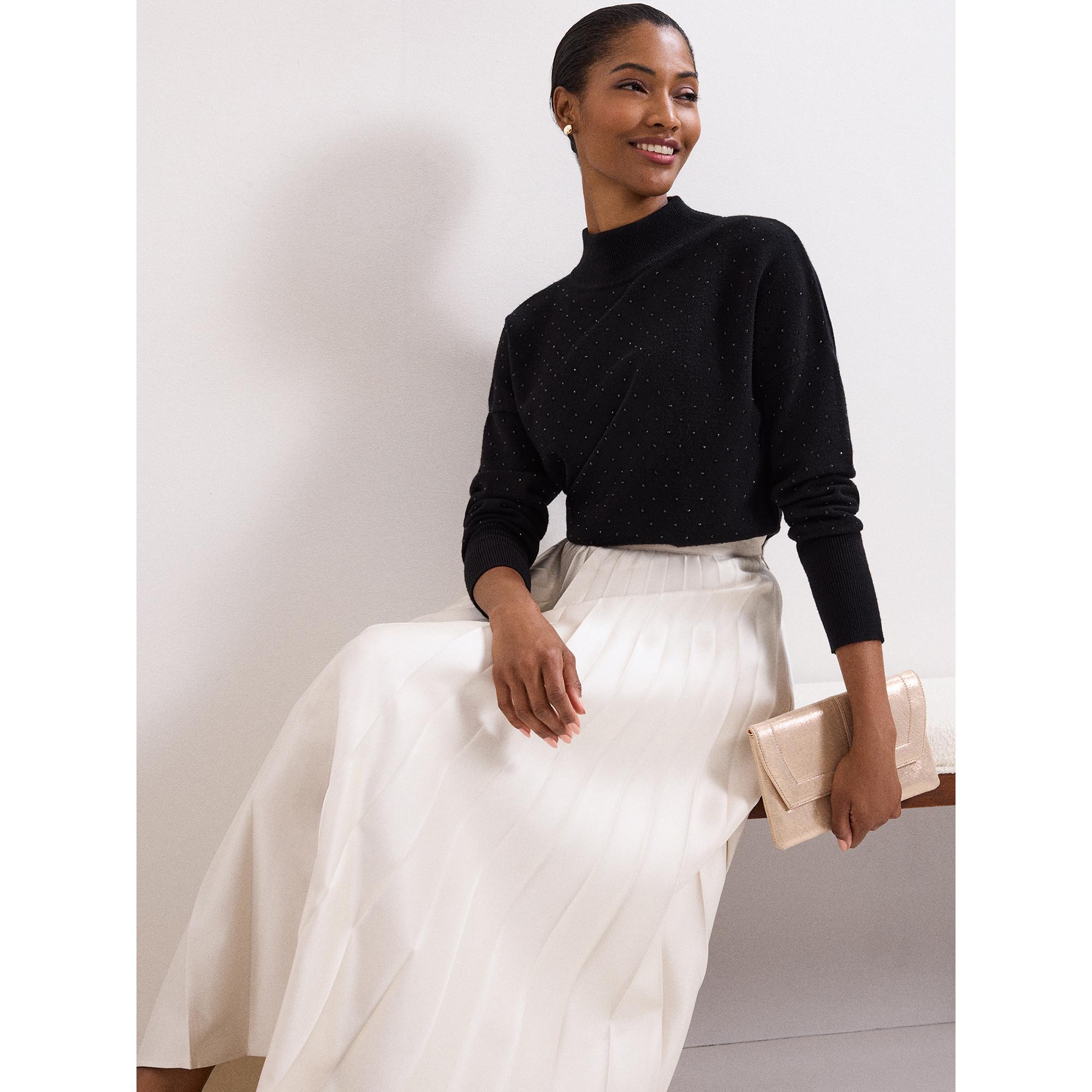 Phase Eight Pullover mit Strasssteinen  