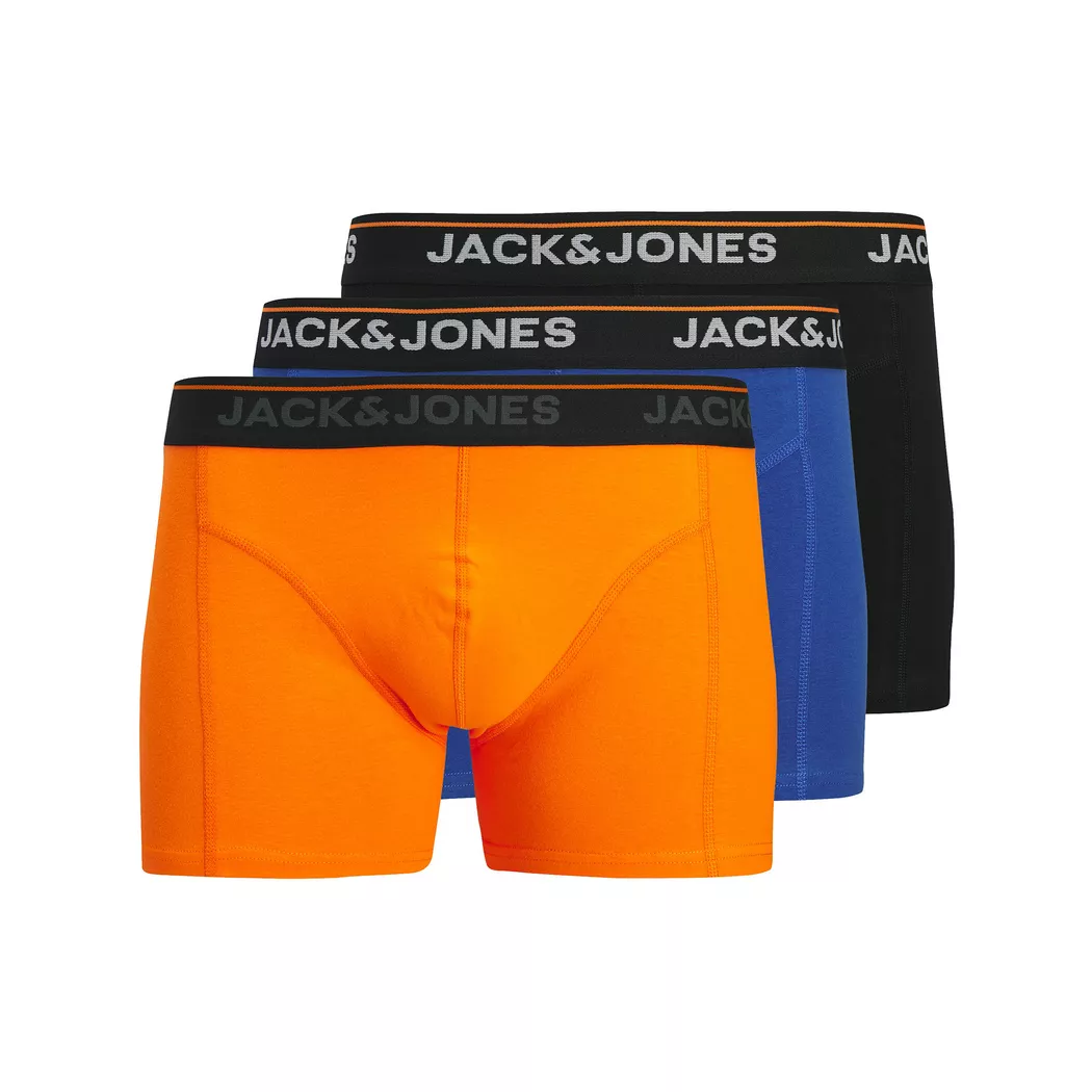 Webboxer JACK & JONES "Web-Boxershorts JACMILANO WOVEN BOXERS 3 PACK 3er Pack", Herren, Gr. XL, schwarz (schwarz, grau), Obermaterial: 100% Baumwolle CO., Unterhosen 8