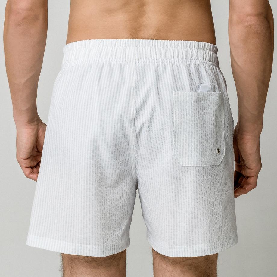 Manor Man Short de bain rayé  