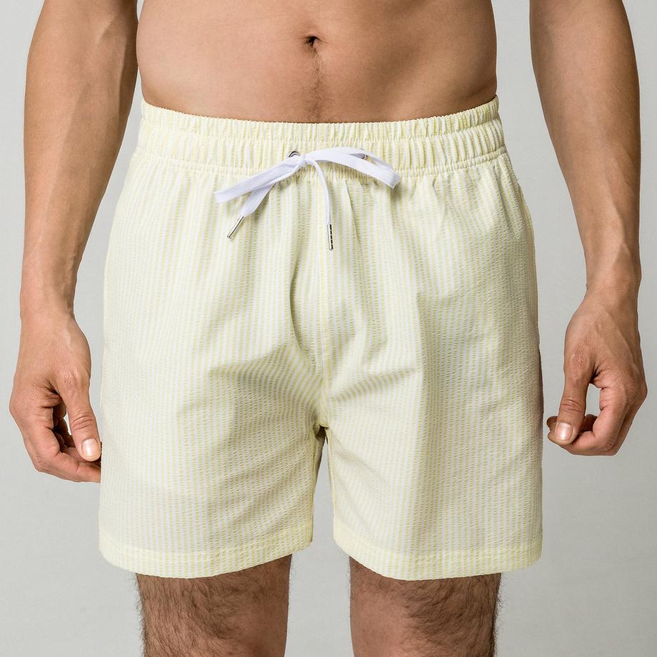 Manor Man Gestreifte Badeshorts  