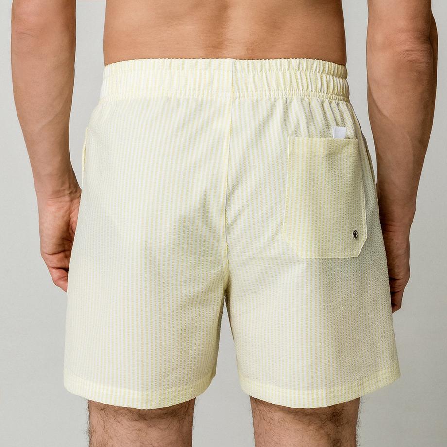 Manor Man Gestreifte Badeshorts  