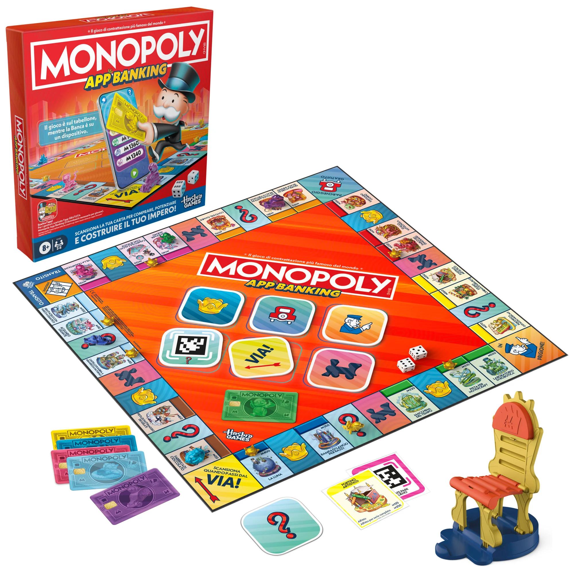 Hasbro Games  Monopoly App Banking, italien 