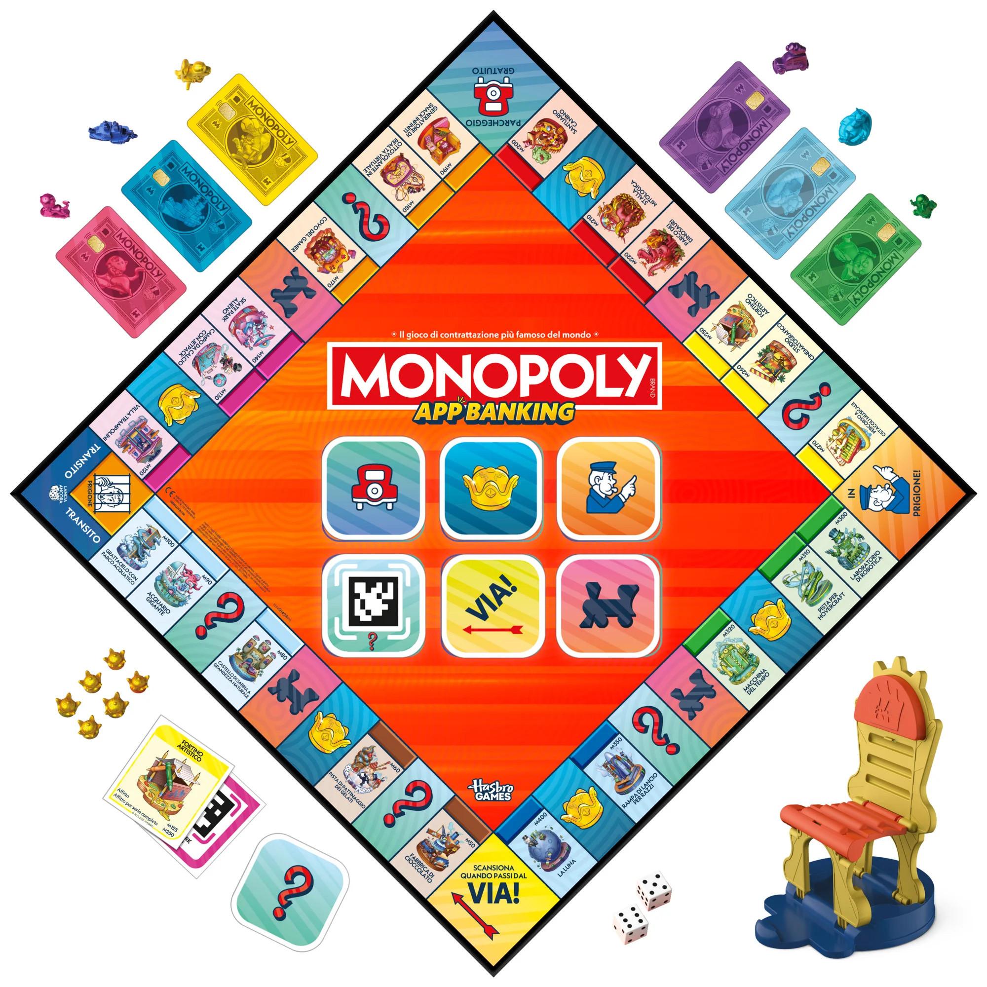 Hasbro Games  Monopoly App Banking, italien 