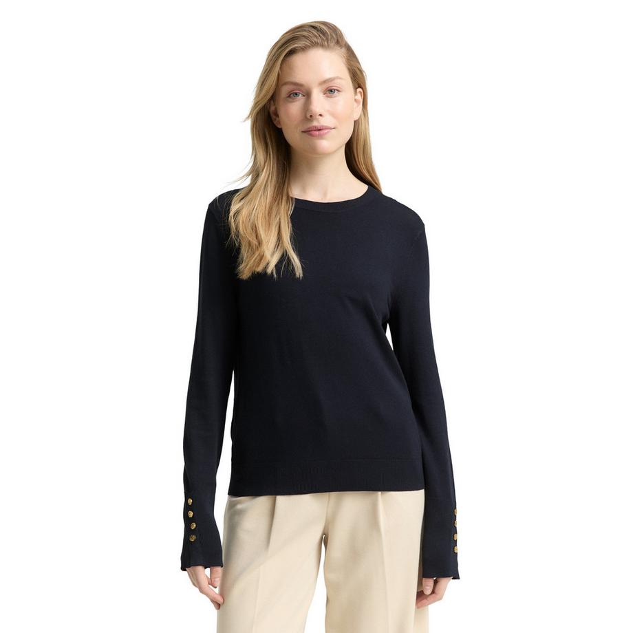 TOM TAILOR T-shirt Manches Longues Col Bateau  