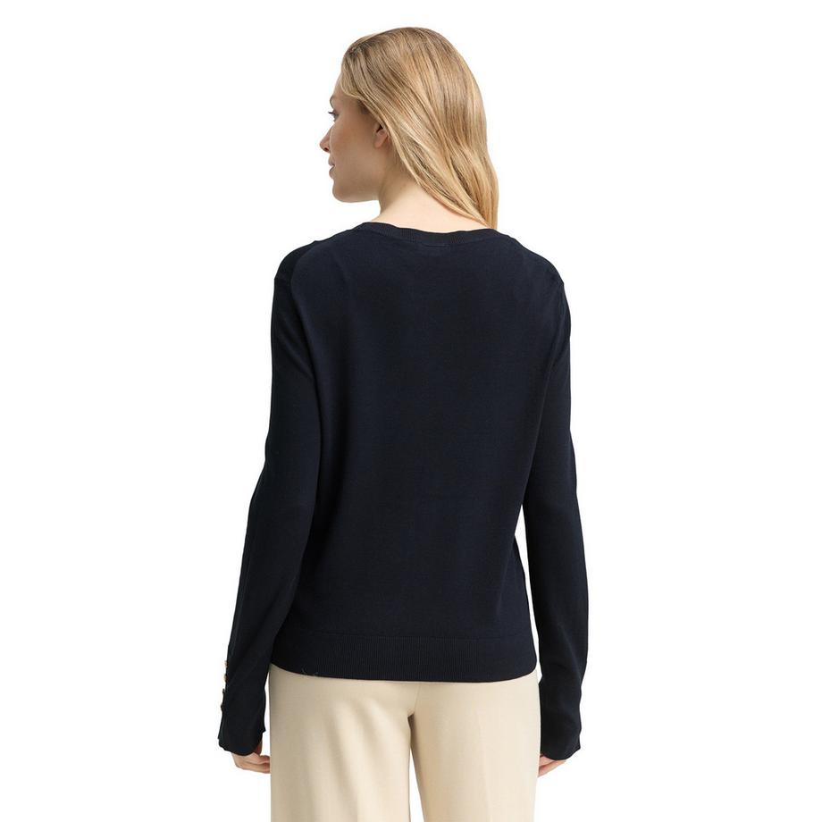 TOM TAILOR T-shirt Manches Longues Col Bateau  