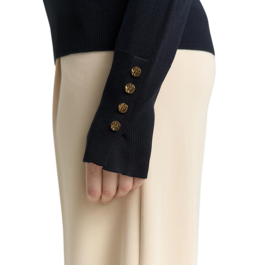 TOM TAILOR T-shirt Manches Longues Col Bateau  