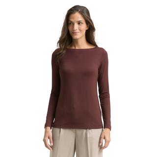 TOM TAILOR Langarm U-Boot-Ausschnitt T-Shirt  