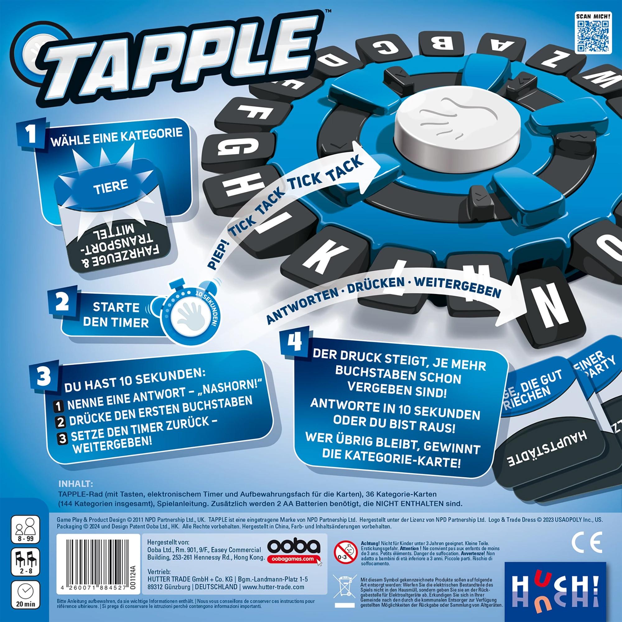 HUTTER TRADE  Tapple, deutsch 