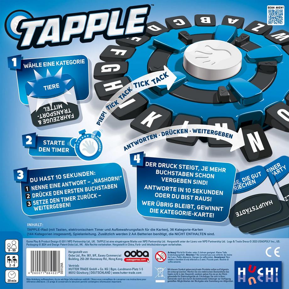 HUTTER TRADE  Tapple, allemand 