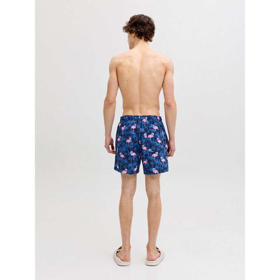 JACK & JONES Badeshorts mit Flamingoprint  