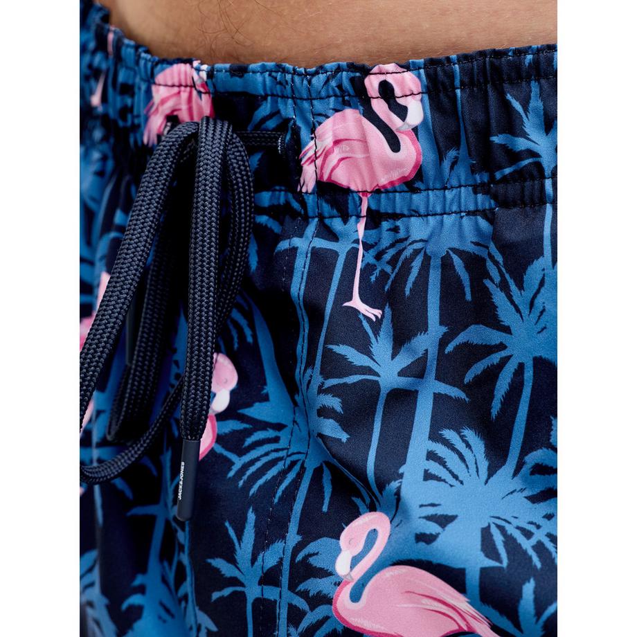 JACK & JONES Badeshorts mit Flamingoprint  