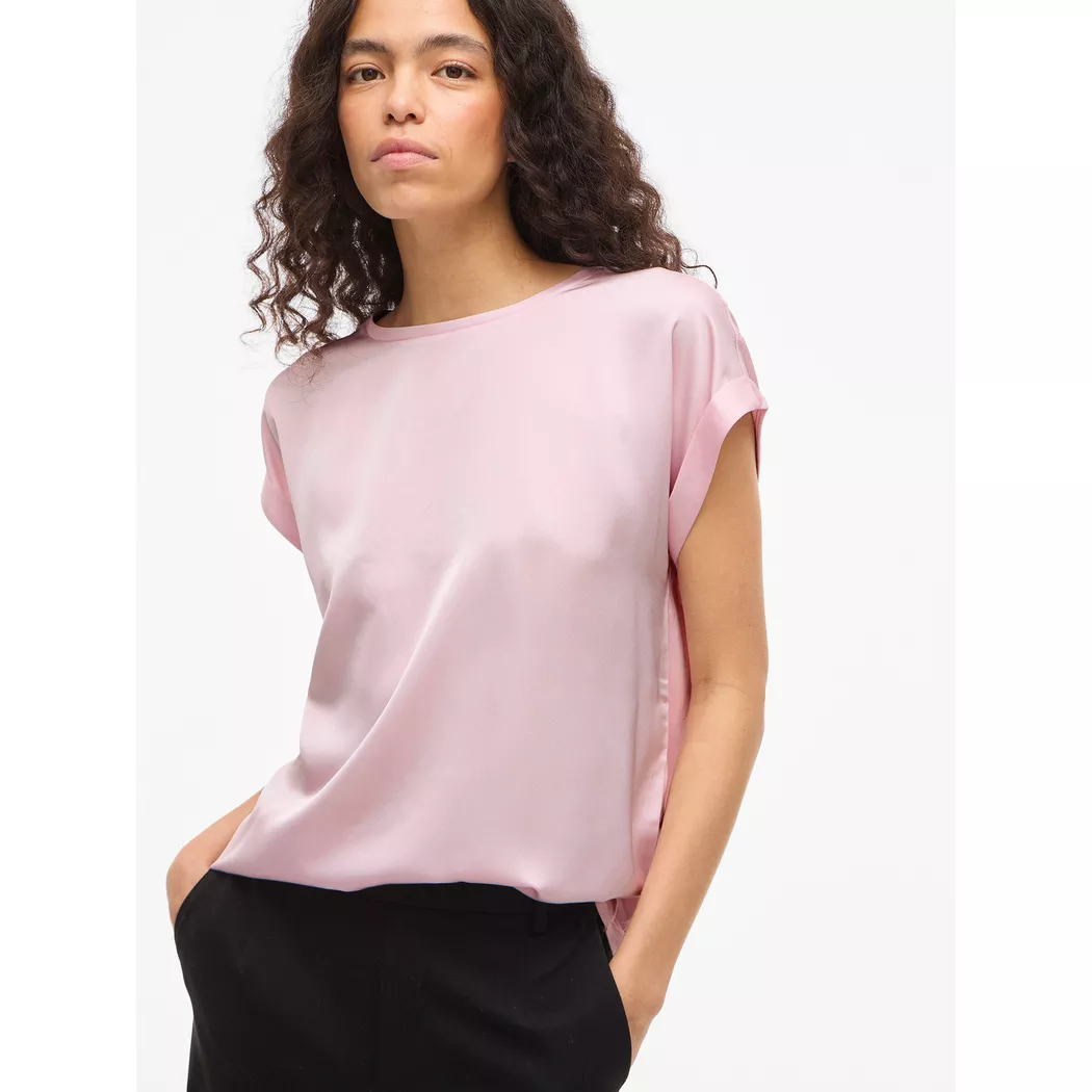 VILA - T-Shirt, für Damen, Rosa Größe 40