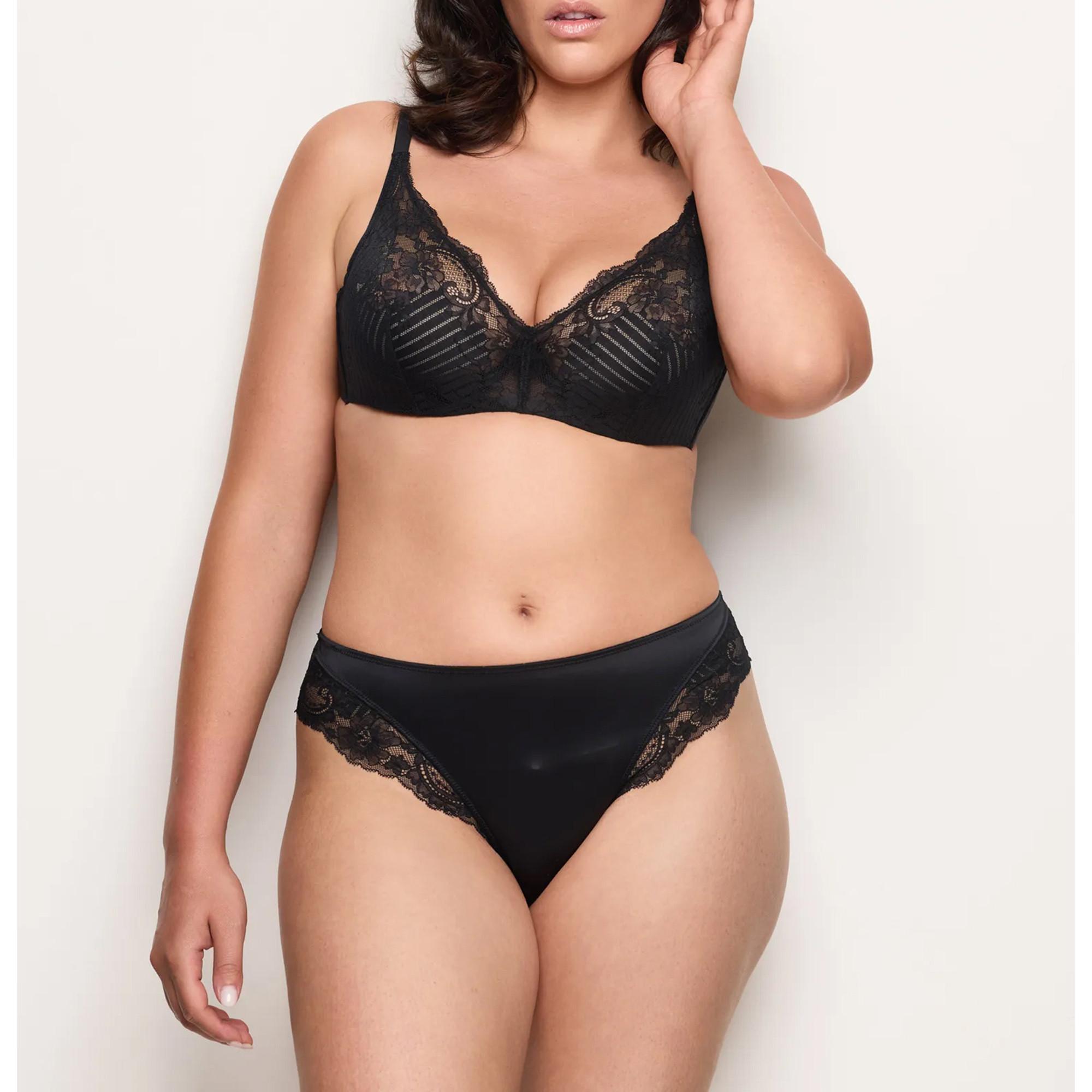 Yamamay Slip Taille Moyenne Bordure Dentelle  