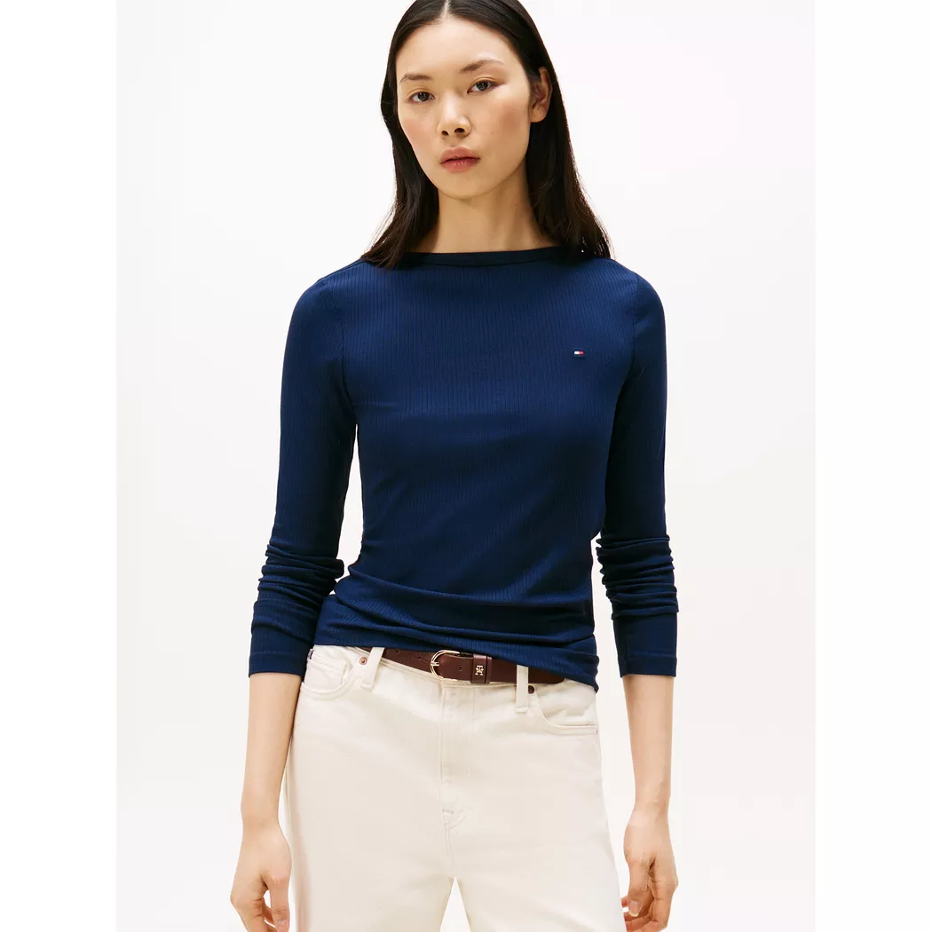 Tommy Hilfiger T-shirt à Manches Courtes 1985 Reg Mini Corp Logo Nos Desert Sky M Femme 5