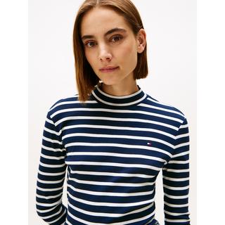 TOMMY HILFIGER T-shirt à col montant et manches longues  