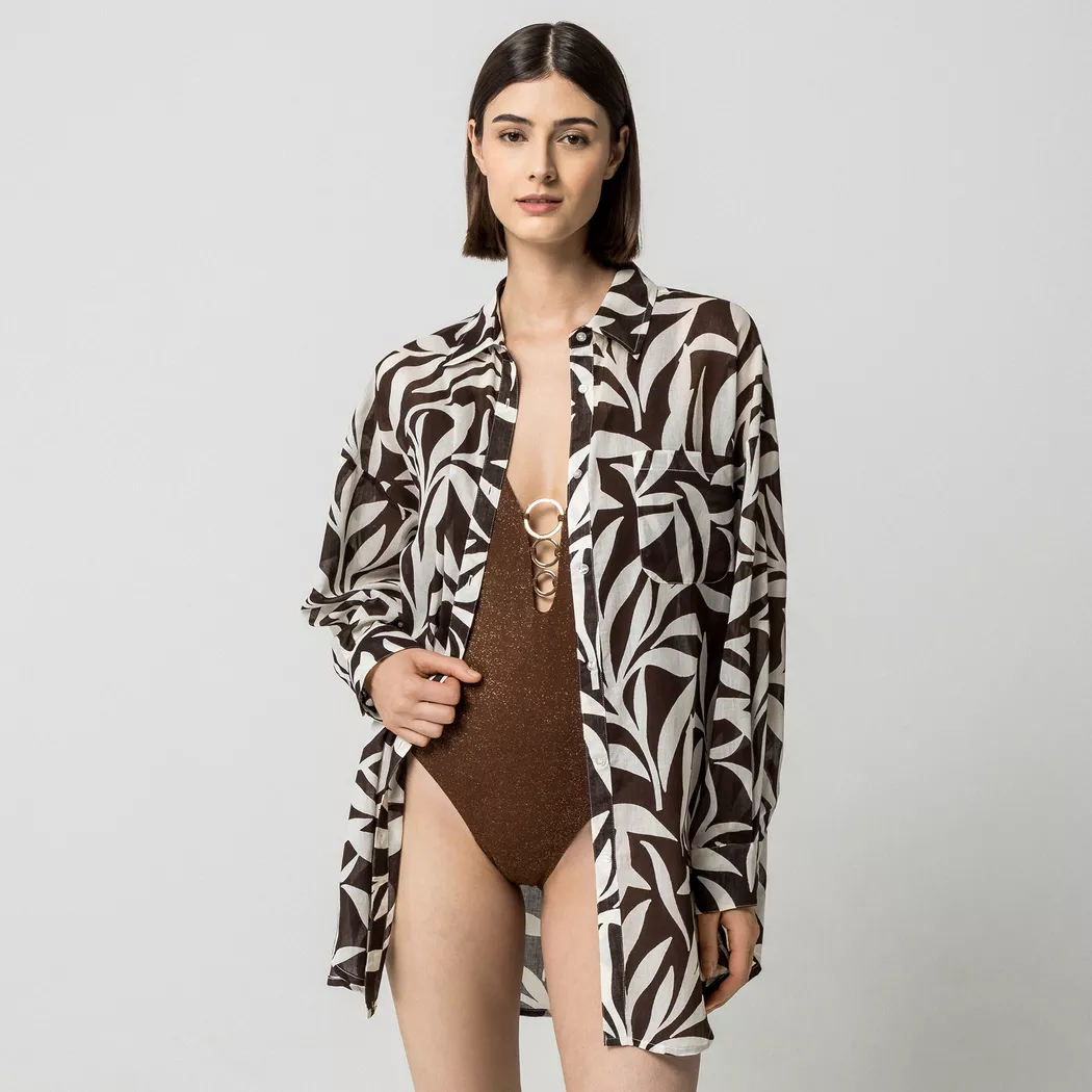 Manor Woman - Tunikakleid, S/M, Braun