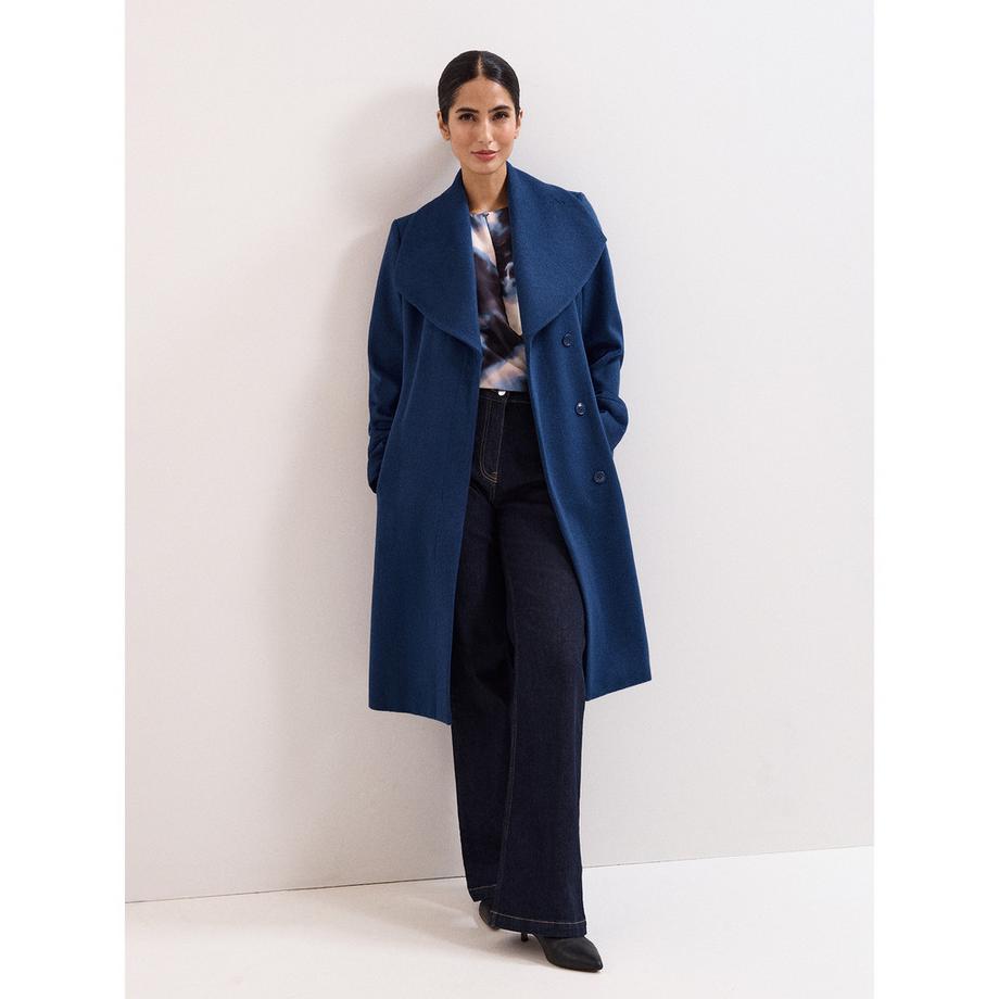 Phase Eight Manteau à manches longues avec ceinture  