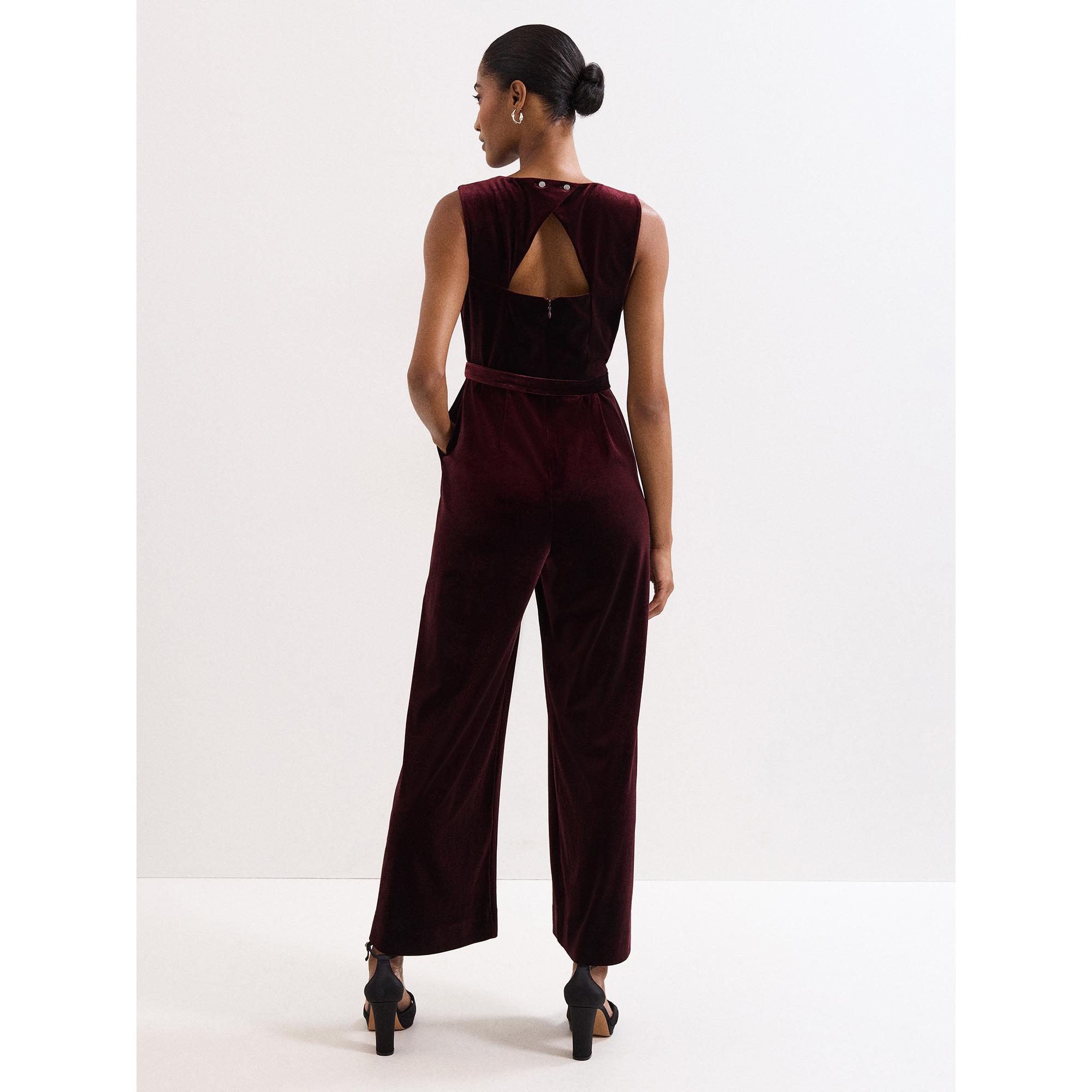 Phase Eight Marta Samt Jumpsuit  