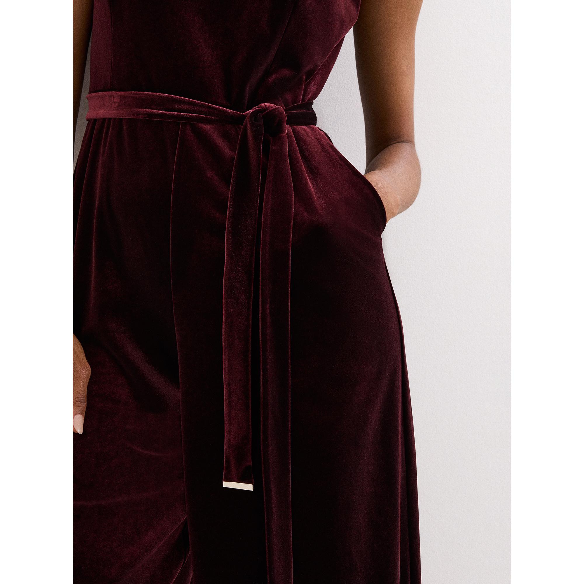 Phase Eight Marta Samt Jumpsuit  