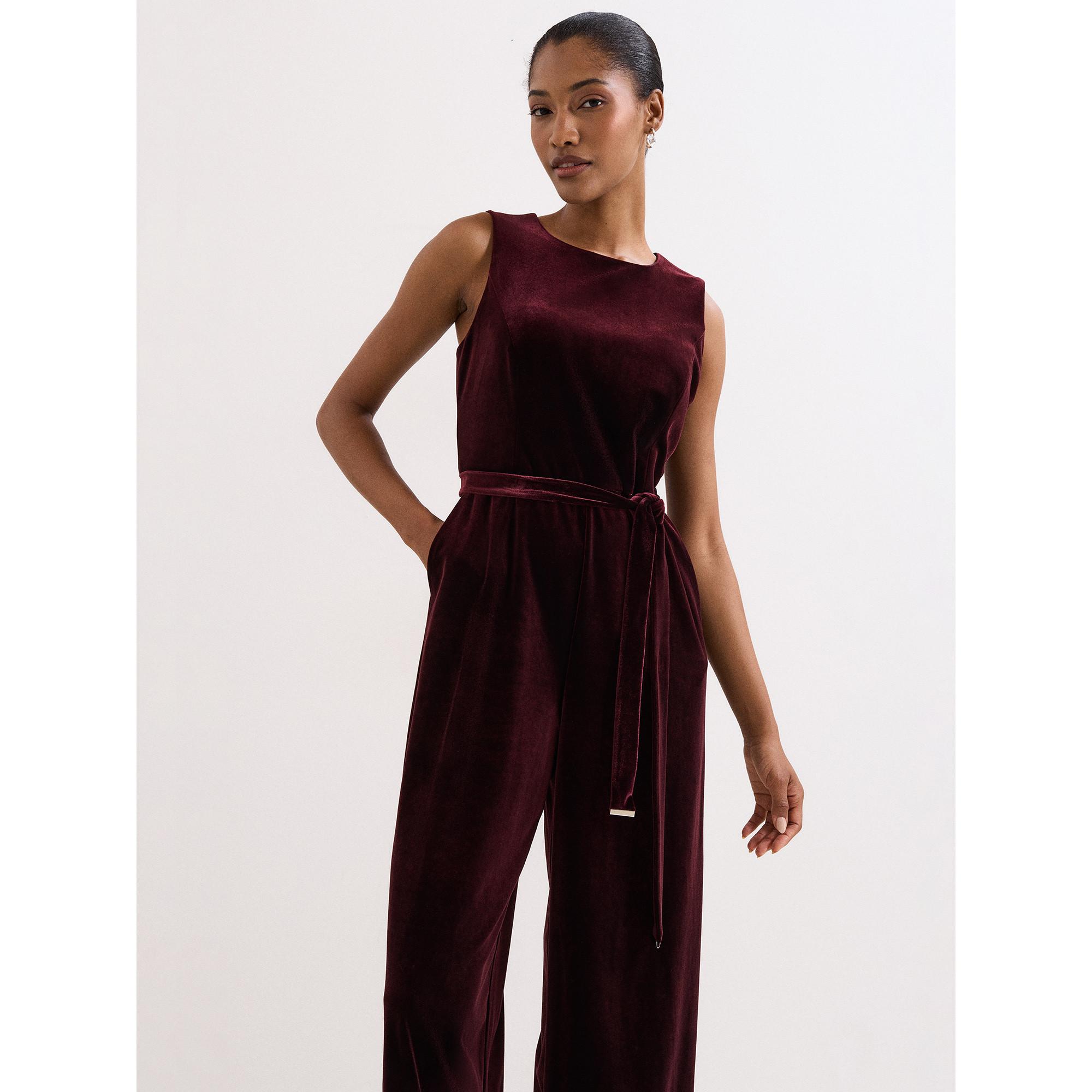 Phase Eight Marta Samt Jumpsuit  