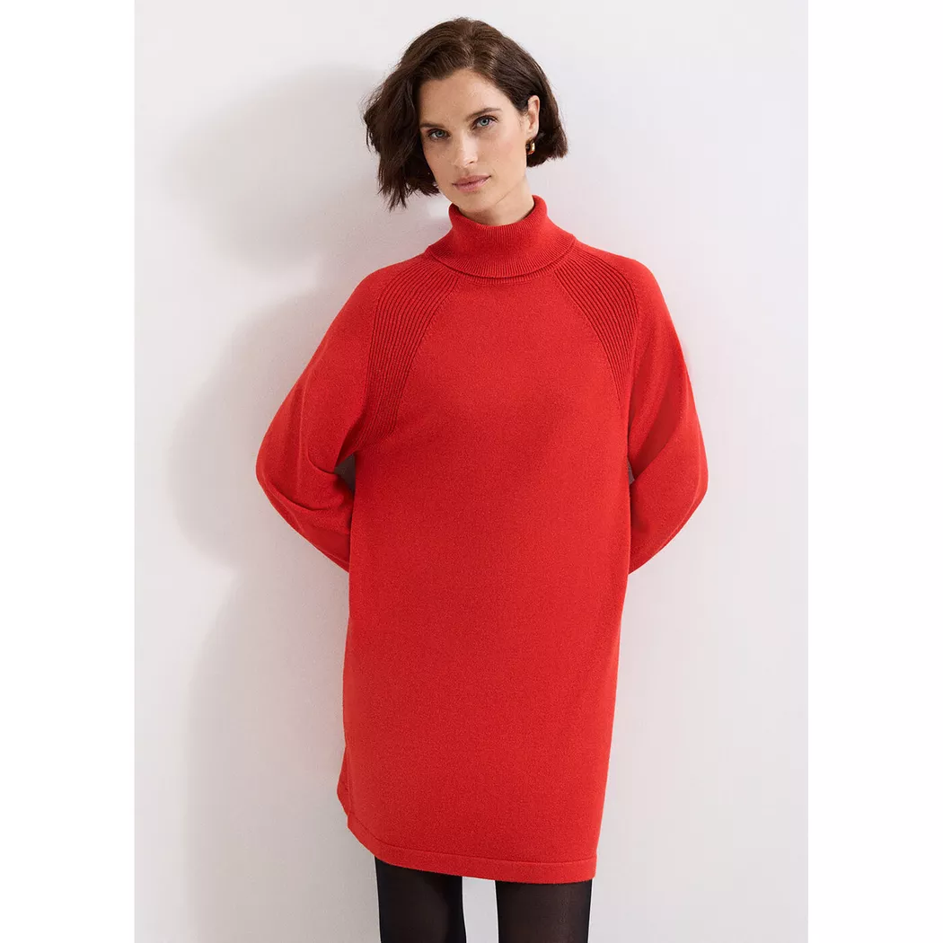 Phase Eight - Strickkleid, langarm, für Damen, Orange, Größe 44