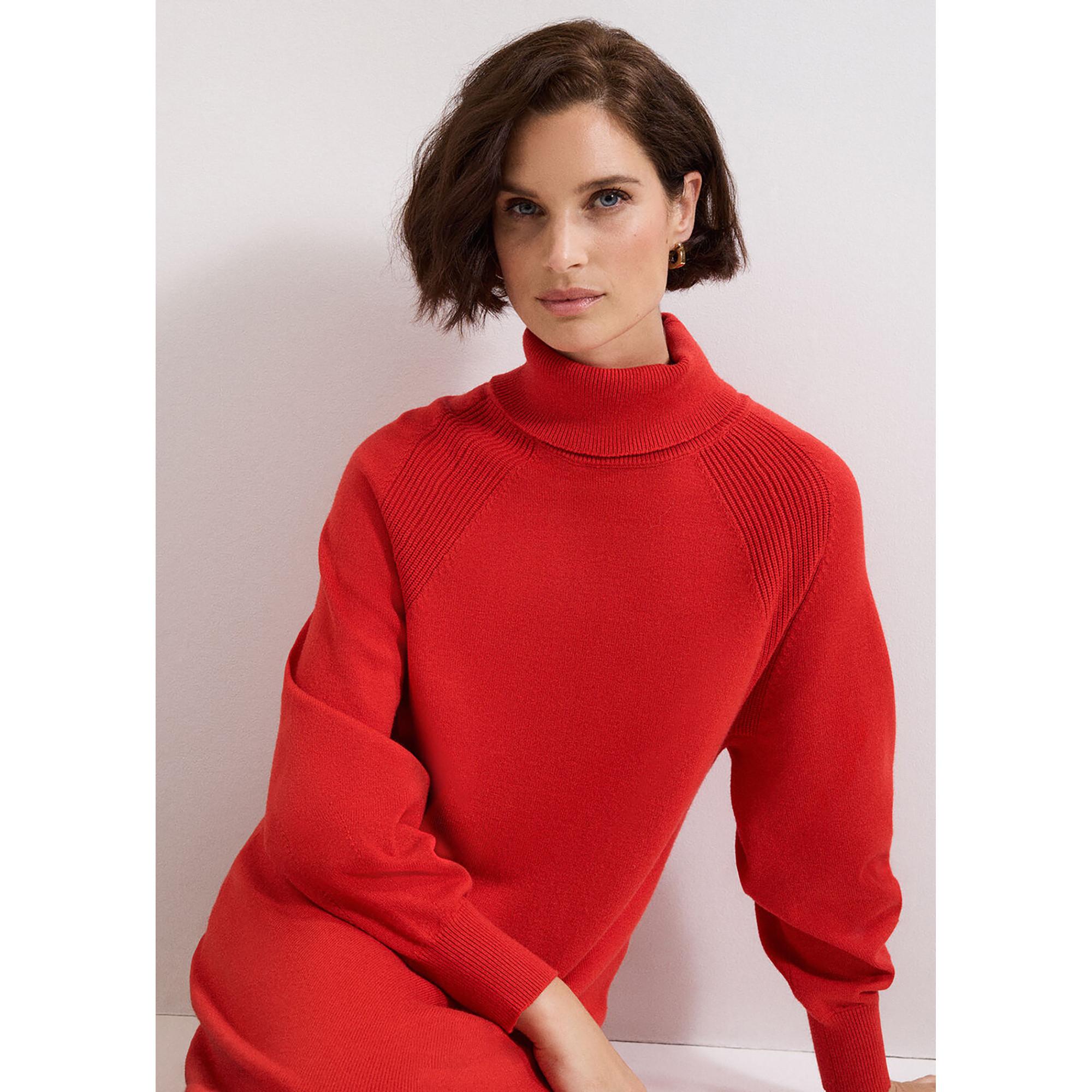 Phase Eight Langarm Strick Mini Kleid  