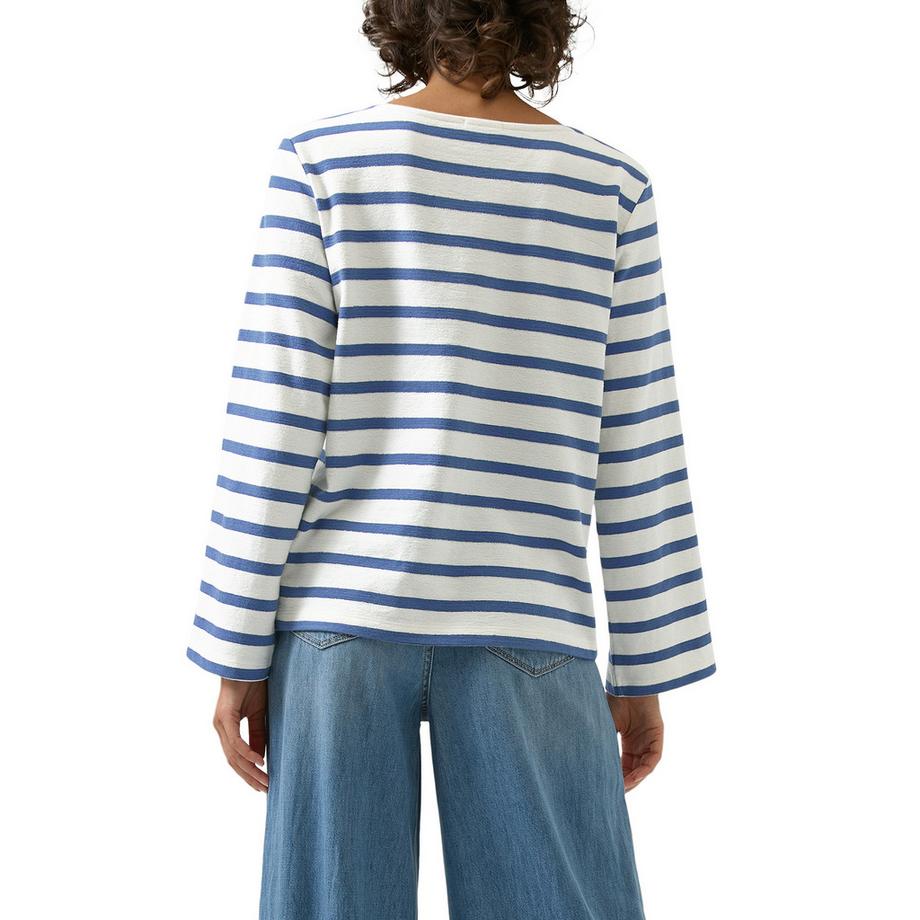 S. Oliver Red Label Sweat-shirt rayé à manches longues  