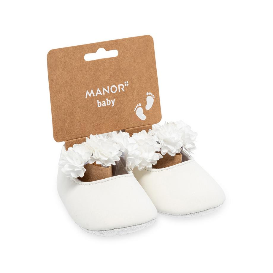 Manor Baby Ballerines Bébé avec Ornement Floral  