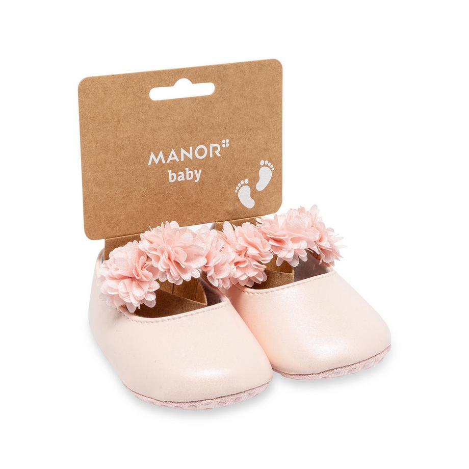 Manor Baby Ballerine Bebè con Decorazione Floreale  