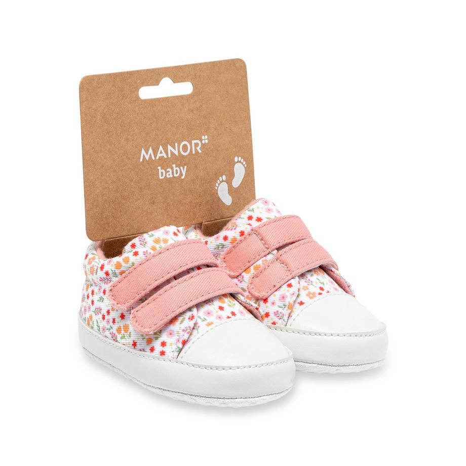 Manor Baby Low Top Sneakers mit Blumenmuster  