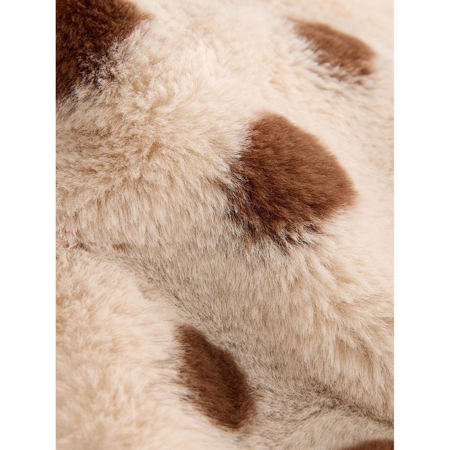 Next Veste Bomber en Fausse Fourrure à Pois  