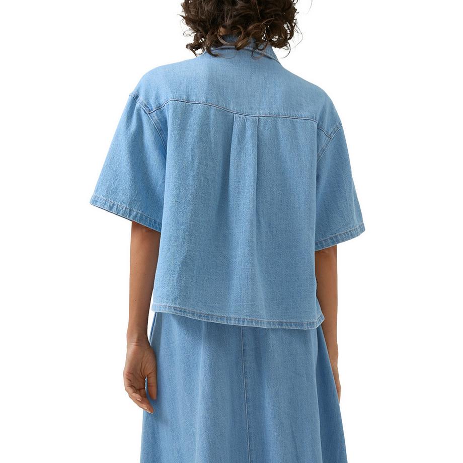 S. Oliver Red Label Camicetta Denim Maniche Corte  
