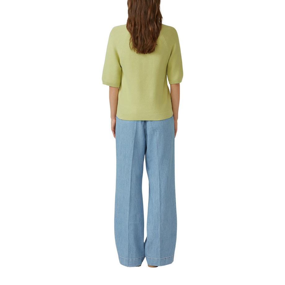 S. Oliver Red Label Pull Tricoté Col V Manches Courtes  