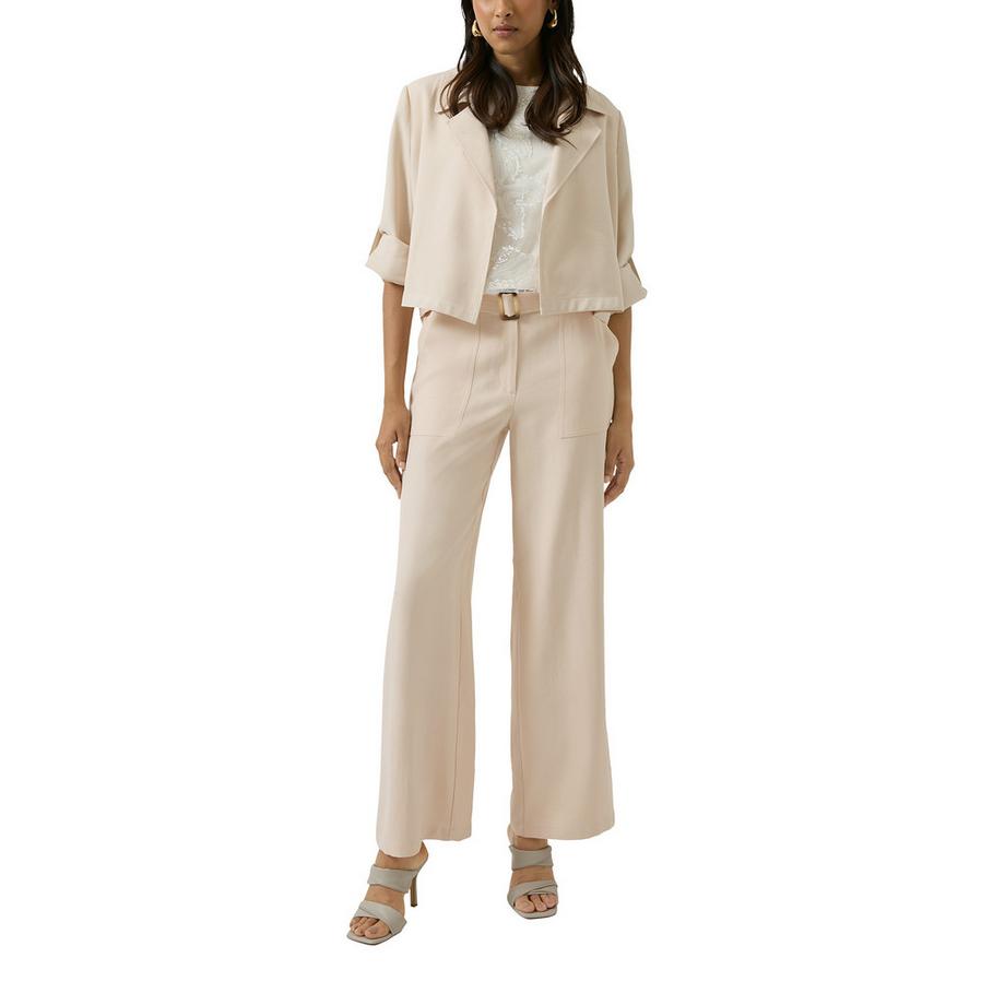 S. Oliver Black Label Pantalon large avec ceinture  