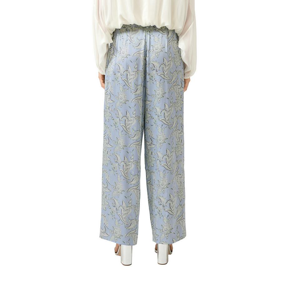 S. Oliver Black Label Hose mit Paisley Print weitem Bein  