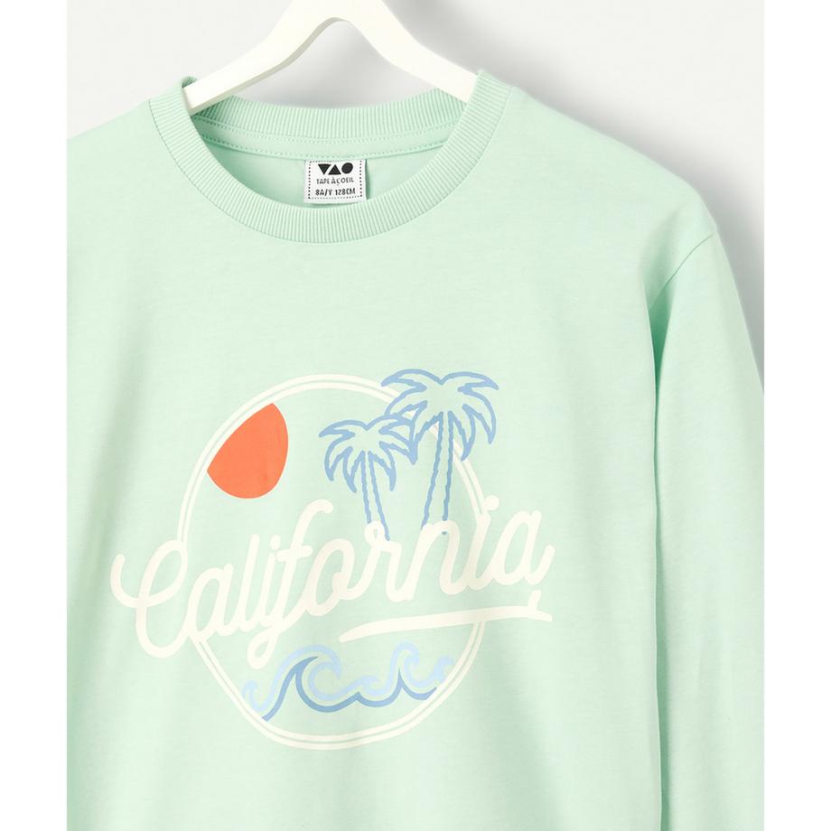 Tape à l'oeil Langarm California Print Top  