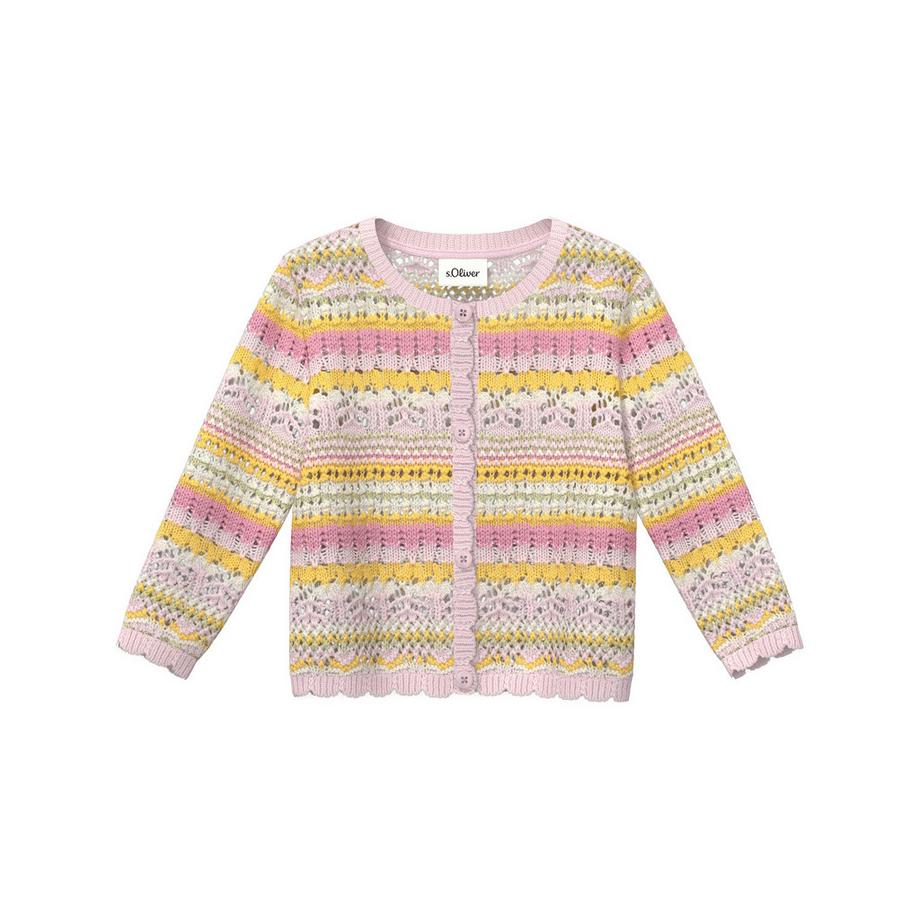 Veste longue en tricot, manches longues