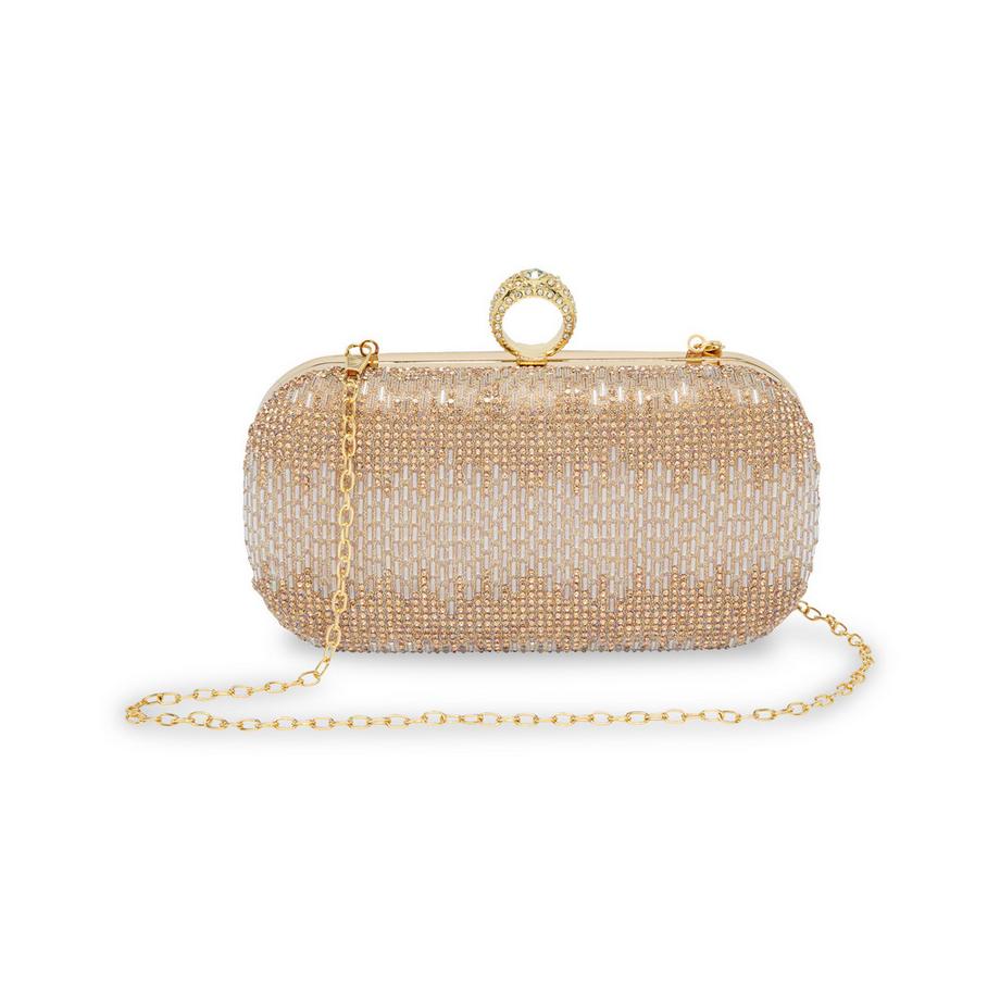 Manor Woman Clutch con Paillettes e Strass  