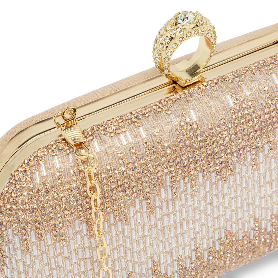Manor Woman Clutch con Paillettes e Strass  