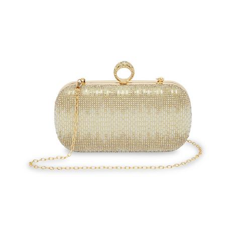 Manor Woman Clutch con Paillettes e Strass  