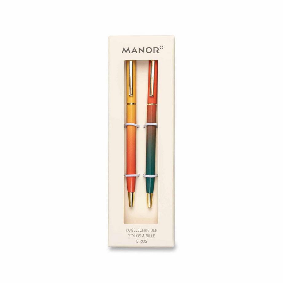 Manor Papeterie Set penne Set of 2 Metal Pens 