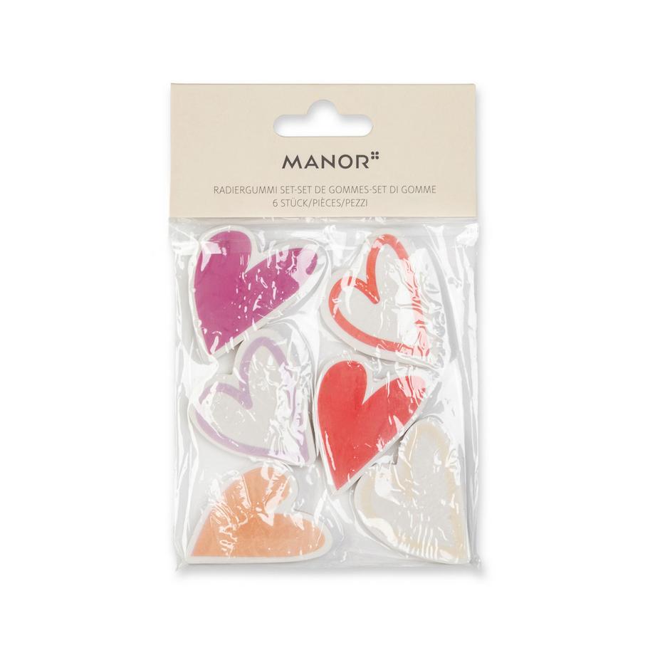 Manor Papeterie Radiergummi Set Set of 6 erasers 