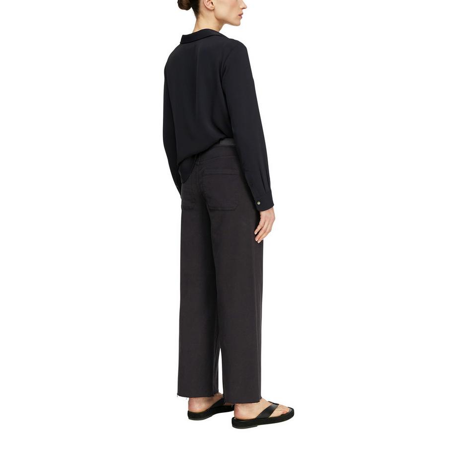 Comma Jeans à jambes larges avec ourlet brut  