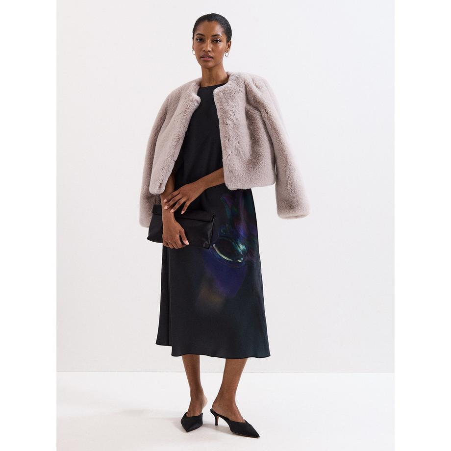 Phase Eight Felicity Robe Midi Sans Manches à Imprimé Abstrait  